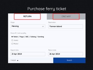 Buy Bluewater Ferry Ticket Mersing To Tioman Step 2