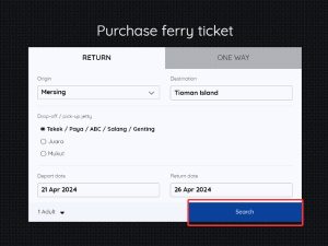 Buy Bluewater Ferry Ticket Mersing To Tioman Step 4