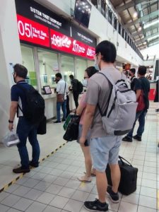 Larkin Sentral Ticket Counter Queue